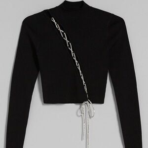 Bershka Ribbed Knit Top